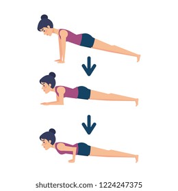 woman practicing yoga position