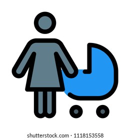 Woman With Pram