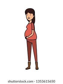 woman pregnancy avatar character