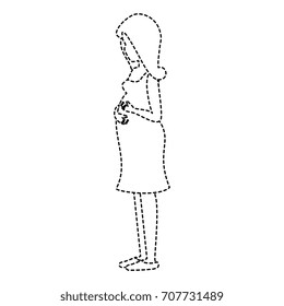 woman pregnant avatar character