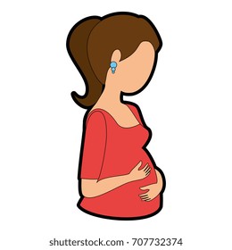 woman pregnant avatar character