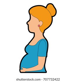 woman pregnant avatar character