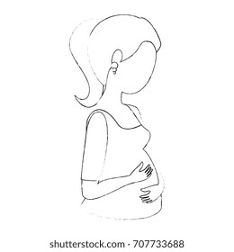 woman pregnant avatar character