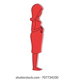 woman pregnant avatar character