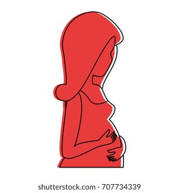 woman pregnant avatar character