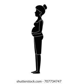 woman pregnant avatar character