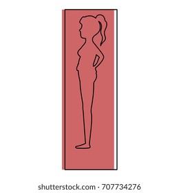 woman pregnant silhouette icon