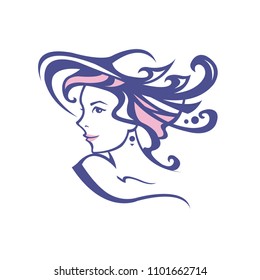 ?ortrait of a woman in profile