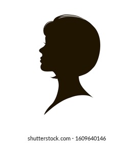 Woman profile beauty illustration vector