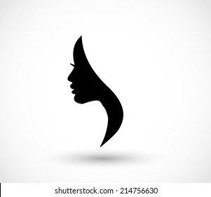Woman profile beauty illustration vector