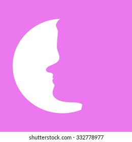 Woman profile beauty illustration vector