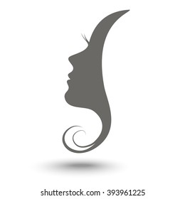 Woman profile beauty illustration vector