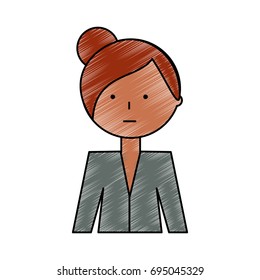 Woman profile cartoon