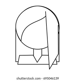 Woman profile cartoon