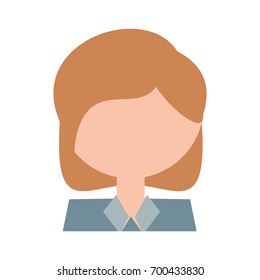 Woman profile cartoon