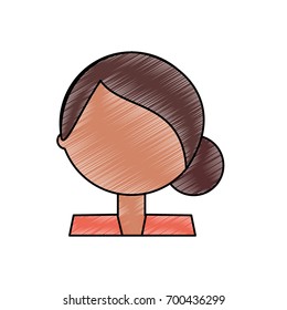 Woman profile cartoon