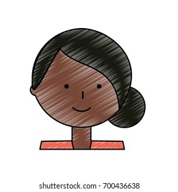Woman profile cartoon