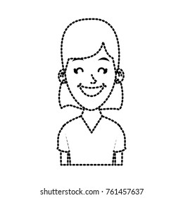 Woman profile cartoon