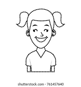 Woman profile cartoon