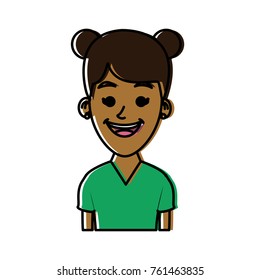 Woman profile cartoon