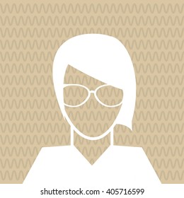 Woman profile design , vector illustration