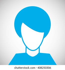 Woman profile design , vector illustration
