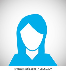 Woman profile design , vector illustration