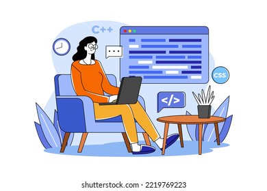 Frauen programmieren auf einem Notebook