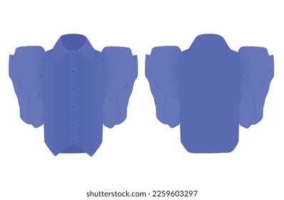 Woman puff shirt. vector illustration