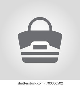 Woman purse or tote bag icon