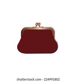 Woman purse, purse vector, purse isolated, girl purse