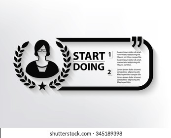 Woman Quotation Mark Speech Bubble,design