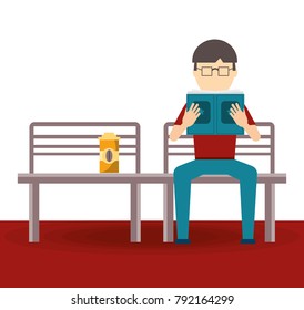 woman reading a book