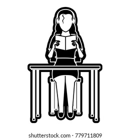 Woman reading design