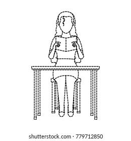 Woman reading design