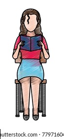 Woman reading design