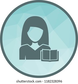 Woman Reading Icon