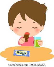 Woman replaces meals with protein bars and vegetable juice
