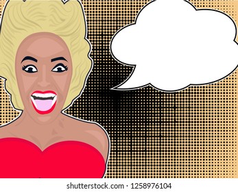 woman retro vector