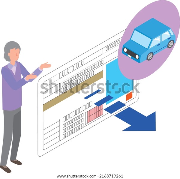 A woman\
returning a driver\'s license for older\
age