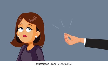 
Woman Rolling Her Eyes at Man Explaining Condescending Vector Cartoon. Unhappy girl unwilling to accept oversimplified explanations from a male colleague 
