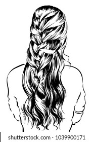 Woman with romantic braided Hairstyles