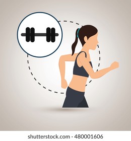 woman run sport health