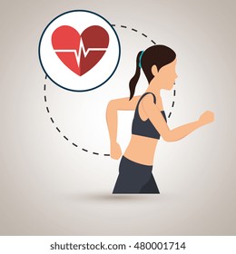 woman run sport health