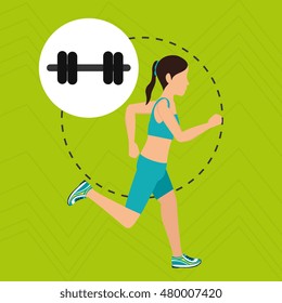 woman run sport health