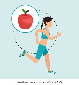 woman run sport health