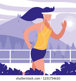 woman runner icon