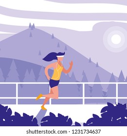 woman runner icon