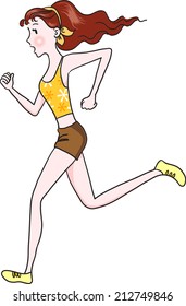 woman running
