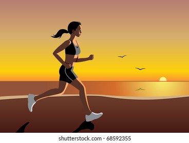 Woman running